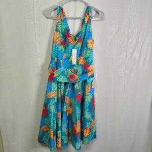 Modcloth Timeless London Fit And Flare Dress Pockets Size 8